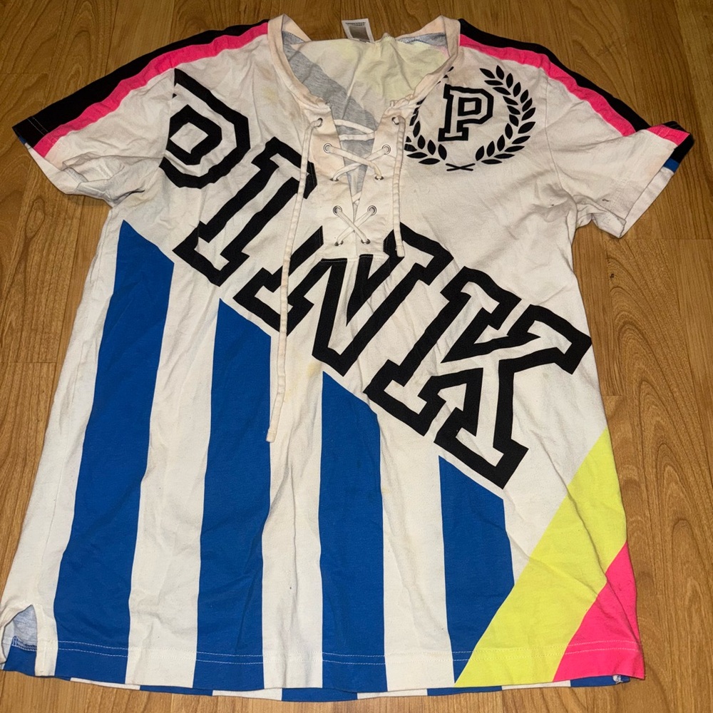 PINK/VS Oversized T Shirt